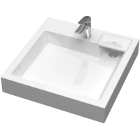 Раковина Uperwood Vission 45483000002 60x60 см, над стиральной машиной, с кронштейнами, белый