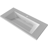 Раковина Stella Polar Лира SP-00001907 100x45 см, накладная, белый