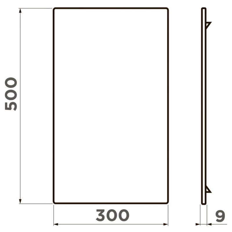Разделочная доска 50x30x0,9 см Omoikiri CB-Sintesi-L-GB графит 4999071