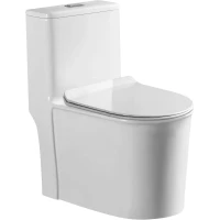 Унитаз-моноблок Stella Polar Куэнка KN6831000 SP-00001878 с сиденьем микролифт, белый