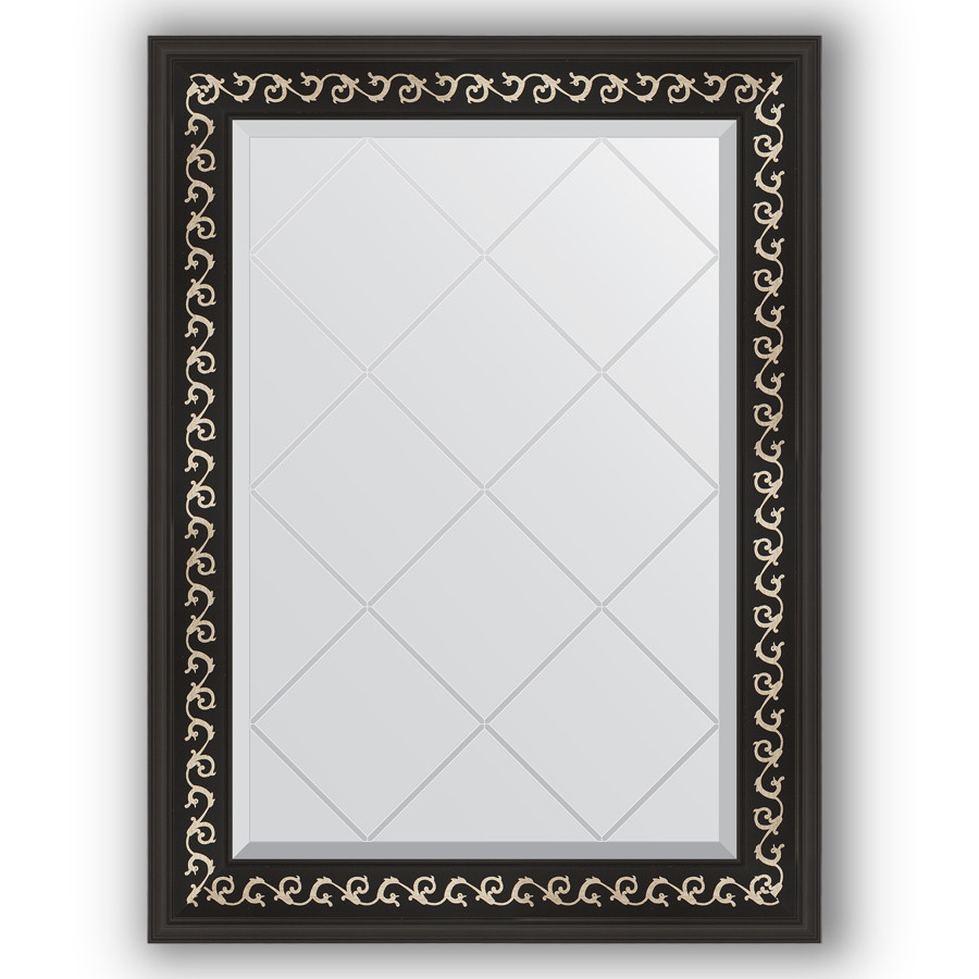 Зеркало 65х87 см черный ардеко Evoform Exclusive-G BY 4096