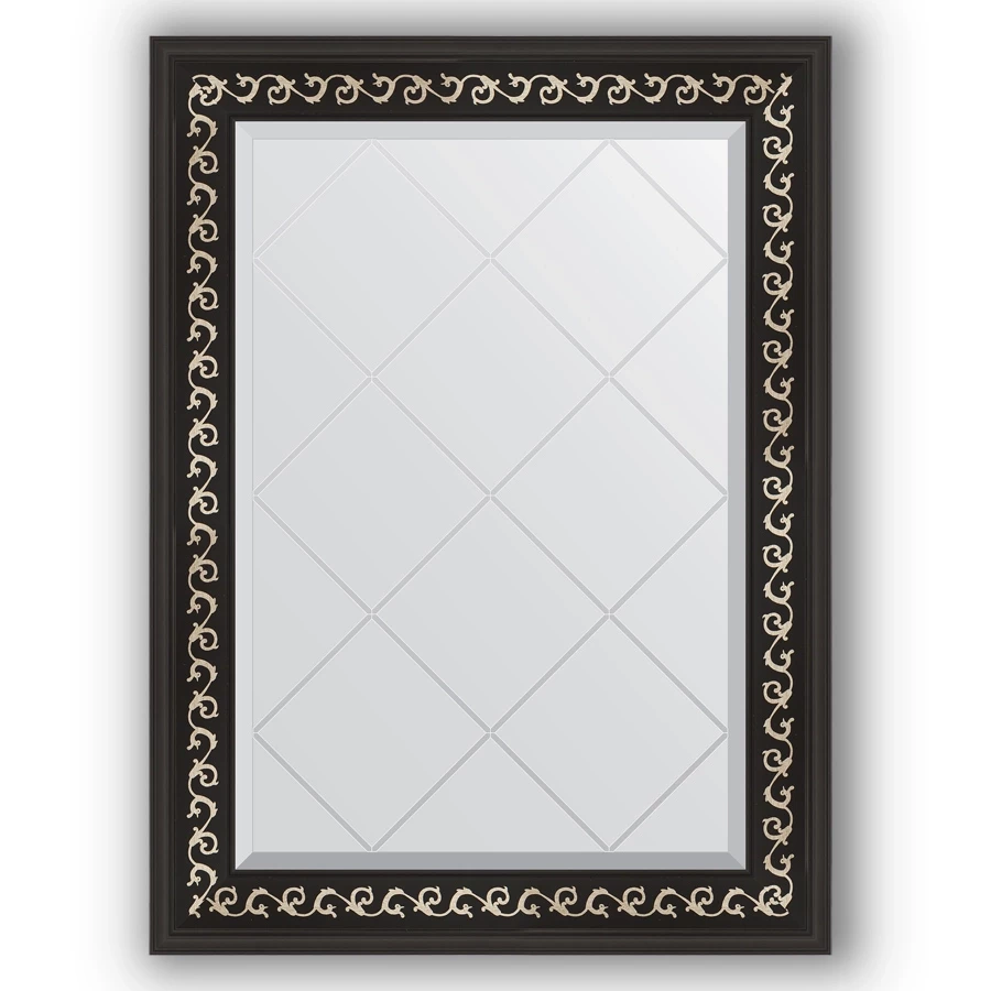 Зеркало 65x87 см черный ардеко Evoform Exclusive-G BY 4096 зеркало напольное 80x199 см ардеко evoform exclusive floor by 6108