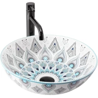 Раковина-чаша Rea Mandalina REA-U7502 40x40 см, накладная, мультиколор