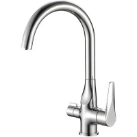 Смеситель для кухни Zorg SH 910 CR с подключением к фильтру, хром