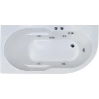 Акриловая гидромассажная ванна 169x79 см L Royal Bath Azur Standart RB614203ST-L