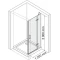 Душевая дверь распашная 120 см прозрачное стекло WasserKRAFT ALLER 10H05RBLACK - 9