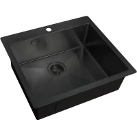 Кухонная мойка Zorg ZL R 590510 GRAFIT 59x51 см, графит