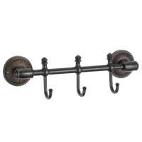 Планка с крючками Savol 66H S-06673H для ванны, черная бронза