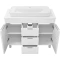 Тумба под раковину Brevita Enfida ENF-06100-0143Я 100 см, напольная, со столешницей, белый матовый - 3