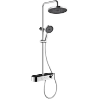 Душевая система AQUAme AQM8009CR 260 мм, со смесителем, хром