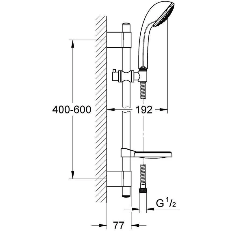 Душевой гарнитур Grohe Relexa 27132000