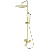 Душевая система Wonzon & Woghand Frame WW-88739010-BG 300 мм, со смесителем, золотой матовый