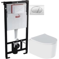 Комплект подвесной унитаз IDDIS Stone STORDSEI25 + система инсталляции AlcaPlast AM101/11203:1RUSSETM71