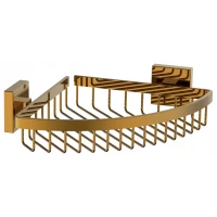 Полка для ванной Wonzon & Woghand Polo WW-8944-DG 22,3x22,3 см, угловая, темное золото