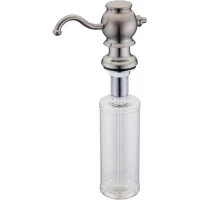 Дозатор для жидкого мыла Zorg ZR-24 STEEL 350 мл, встраиваемый, для кухни, нержавеющая сталь