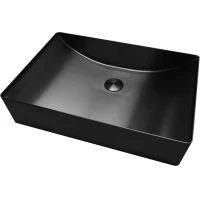 Раковина-чаша Abber Wasser Kreis AF2403MB 49,6x34,6 см, накладная, черный матовый