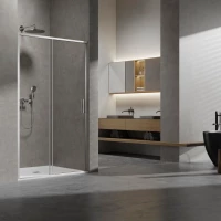 Душевая дверь Vincea Slim VDS-6SL120CL 120 см, профиль хром, стекло прозрачное