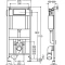 Монтажный элемент для подвесного унитаза высота 1130 мм модель 8161.93 Viega Eco Plus 660321 - 2