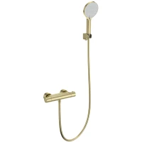 Термостат для душа Wonzon & Woghand Inn 3 WW-B2003-A-BG с душевым гарнитуром, золотой матовый