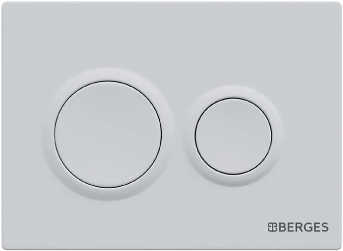 Кнопка смыва Berges Novum O4 040064 для инсталляции, белый матовый
