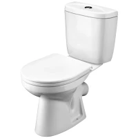 Унитаз-компакт Santek Анимо 1.WH11.0.032 косой выпуск, с сиденьем полипропилен, белый