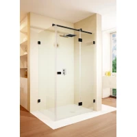 Душевой уголок Riho Scandic NXT X203 G001070121 137,2x87,2 см R, профиль черный матовый, стекло прозрачное