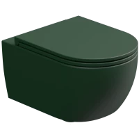 Унитаз подвесной GSG Like LKWCSOEC036 безободковый, торнадо, изумрудный матовый