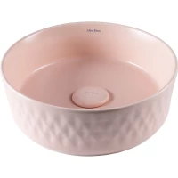 Раковина-чаша Allen Brau Fantasy Romb 4.11033.SM 36x36 см, накладная, розовый