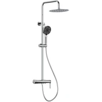 Душевая система GID Aira L020-CH-ND3 250 мм, со смесителем, хром