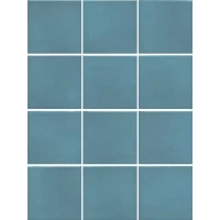 Керамогранит Бахия бирюзовый глянцевый 29,8х39,8 из 12 частей 9,8x9,8