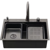Кухонная мойка Melana ProfLine 3,0/215 D6846B+6 графит