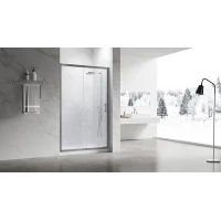 Душевая дверь Veconi Vianno VN55GM-130-01-C8 130 см, профиль оружейная сталь матовый, стекло прозрачное