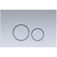 Кнопка смыва Aquatek KDI-0000019 для инсталляции, матовый хром/хром/матовый хром