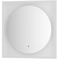 Зеркало 60x60 см белый матовый Defesto Eclipse DF 2236R