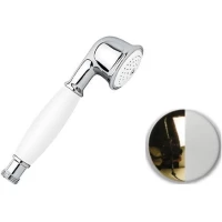 Душевая лейка Emmevi C02403/BO 52 мм, 1 режим, золотой/белый