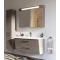 Зеркальный шкаф 90x75 см светло-серый глянец Verona Susan SU605G21 - 3
