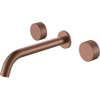 Смеситель для раковины Boheme Stick Spirale 152-2-BRB.4 встраиваемый, бронза матовая