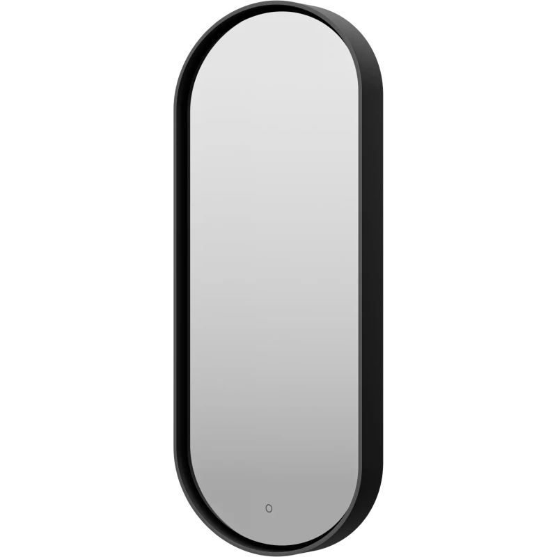 Зеркало Brevita Saturn SAT-Dro1-050-black 50x115 см, с LED-подсветкой, сенсорным выключателем, черный матовый