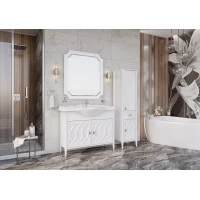 Комплект мебели молочный 85 см ASB-Woodline Миа