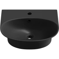 Раковина-чаша Lavinia Boho Bathroom Sink 33311074 46x41 см, накладная, подвесная, черный матовый