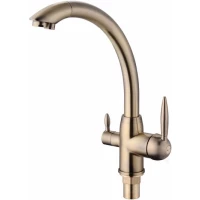 Смеситель для кухни Viko V-5234 с подключением к фильтру, бронза