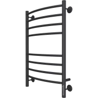 Полотенцесушитель электрический Terminus Классик П8 4670078527608 800x532, ТЭН правый, черный матовый