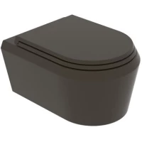 Унитаз подвесной GSG Cruise CRWCSO018 безободковый, кофе матовый