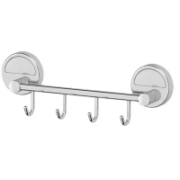 Планка с крючками FBS Luxia LUX 025 для ванны, хром
