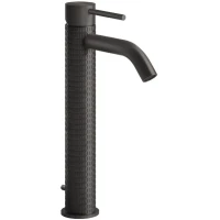 Смеситель для раковины Gessi Gessi316 54204#707 с донным клапаном, черный хром матовый