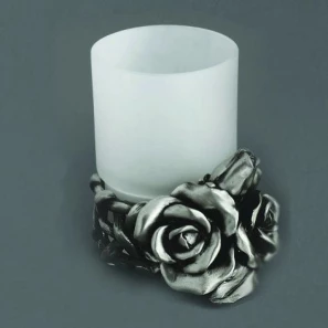Изображение товара стакан настольный серебро art&max rose am-0091d-t