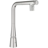 Смеситель для кухни Grohe Zedra SmartControl 31886DC0 с выдвижным изливом, суперсталь