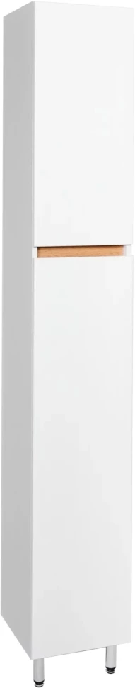 Пенал напольный белый/дуб вотан L/R Viant Мальта VMAL300-PEN - фото 1