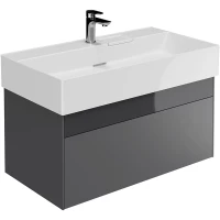 Тумба серый глянец/серый матовый 86,8 см Kerama Marazzi Logica LOG.90.2\ST