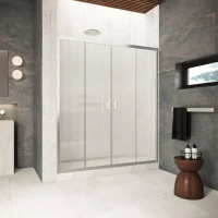 Душевая дверь Vegas Glass Z2P Protec 170 04 Moru 170 см, профиль никель матовый, стекло рифленое